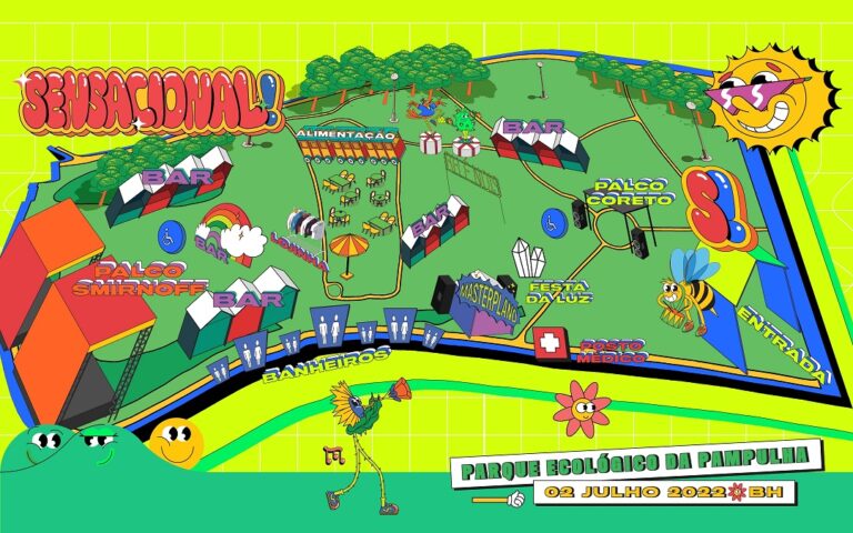 Festival Sensacional! revela mapa oficial com palco inédito de música eletrônica