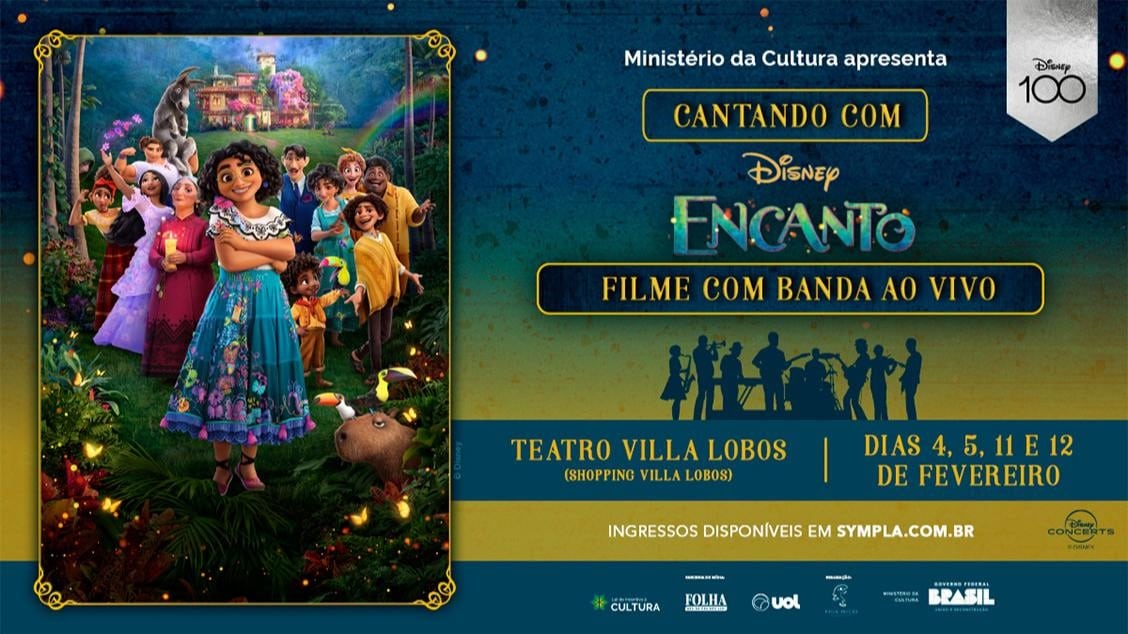 Cantando com Encanto, espetáculo oficial da Disney, chega ao Brasil