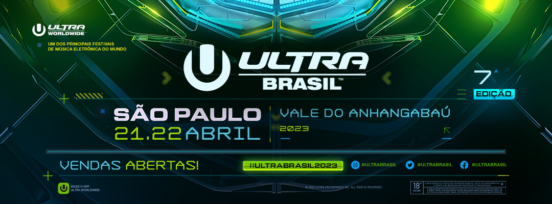 Festival Ultra Brasil 2023 no Vale do Anhangabaú em São Paulo