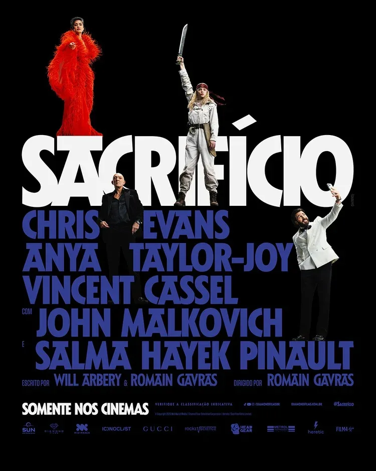 image “Sacrifício” com Chris Evans e Anya Taylor-Joy